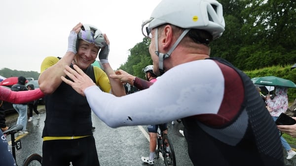 Dom Jackson (L) and his Foran CT team warded off attacks from the Irish to take overall victory. Photo: Lorraine O'Sullivan