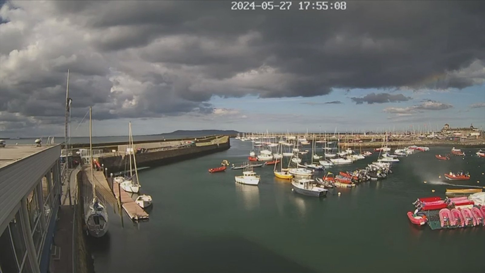 Watch: Waterspout forms at Dún Laoghaire marina