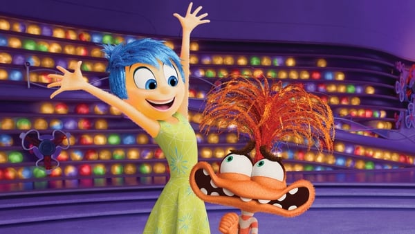 Joy (Amy Poehler) meets Anxiety (Maya Hawke) in Inside Out 2