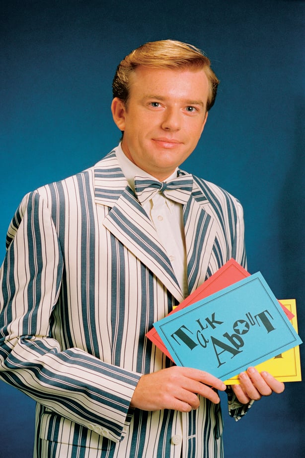 Broadcaster Alan Hughes in a publicity shot for 'Talkabout' (1995)