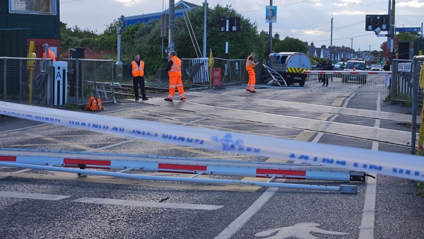 Irish Rail said 'significant damage' was done to the barrier
