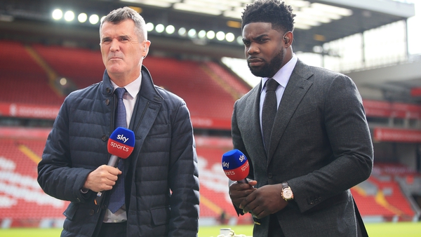 Roy Keane (L) and Micah Richards were working together for Sky Sports on the day of the alleged assault