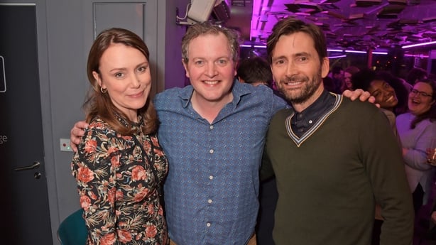 Keeley Hawes, Miles Jupp and David Tennant attend the press night after party for "The Life I Lead