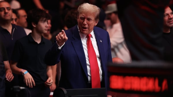 Donald Trump attended UFC 302 at the Prudential Center in New Jersey last night