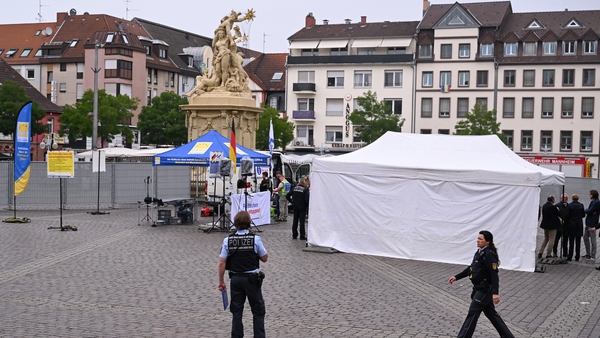 A man attacked and wounded several people with a knife on Friday at the market square in the city of Mannheim in southwest Germany