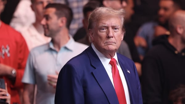 Donald Trump posted a TikTok video of him greeting fans at an Ultimate Fighting Championship fight in Newark, New Jersey