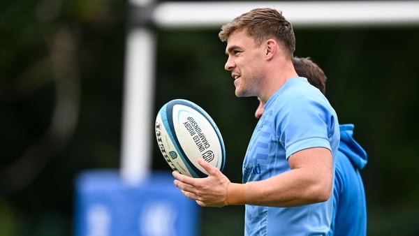 Garry Ringrose at Leinster training on Monday afternoon