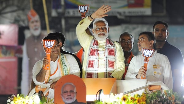 Exit polls have shown Prime Minister Narendra Modi on track for victory after a six-week-long election