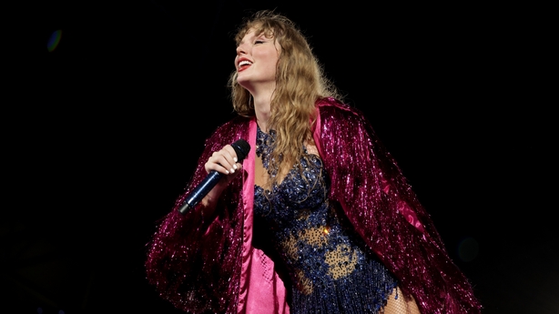 Taylor Swift performs during the Eras Tour. Getty Images.