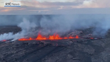 Aerial footage shows Kilauea eruption in Hawaii