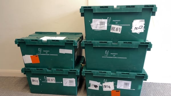 Boxes of exam papers have been arriving at secondary schools around the country ahead of the state exams