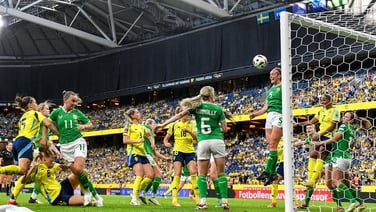 Gleeson hails Irish fight in narrow Sweden loss