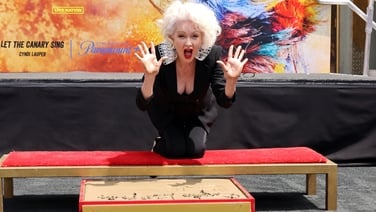 Cher celebrates 'genius singer' Cyndi Lauper at handprint ceremony