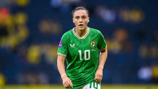 Jess Ziu starred for Ireland in their narrow loss to Sweden