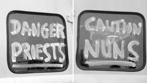 Priests versus nuns tandem race from Mullingar to Ballyfermot, 1974