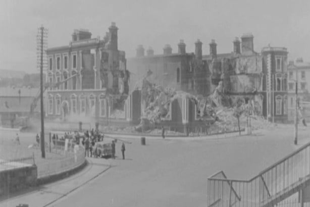 Demolition of the International Hotel in Bray, 1974