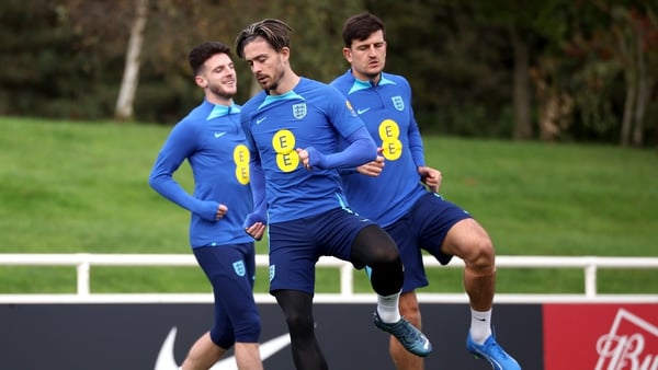 Jack Grealish (Centre) and Harry Maguire (right) won't take part in Euro 2024
