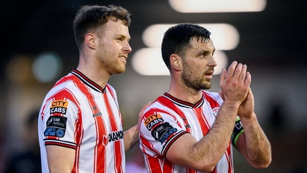 Cameron McJannet, left, and Patrick Hoban after all three points were sealed