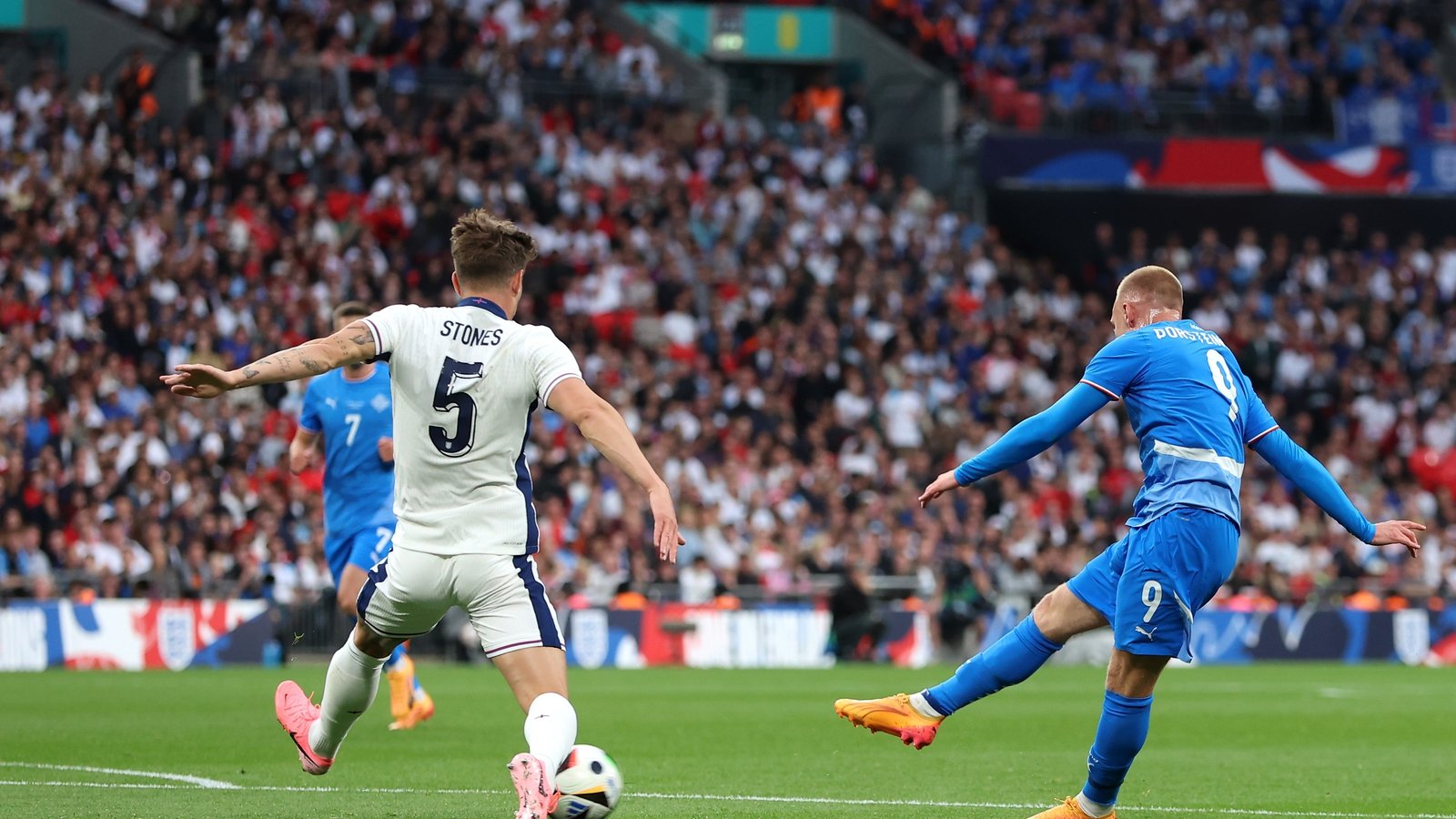 Iceland goal early to upset England, injury for Stones