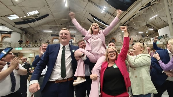 Fianna Fáil local election candidate Deirdre Heney is elected in the RDS Count Centre for the Contarf area (RollingNews.ie)