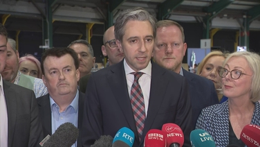 Taoiseach Simon Harris says he is "absolutely delighted" with the perforance of Fine Gael across the country