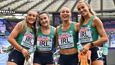 Ireland 4x400m team storm in European final