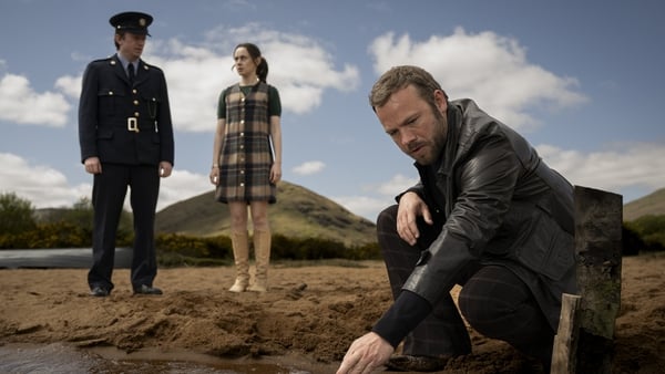 Oisín Mistéil, Eleanor O'Brien, and Moe Dunford in Báite Photo Credit: Martin Maguire