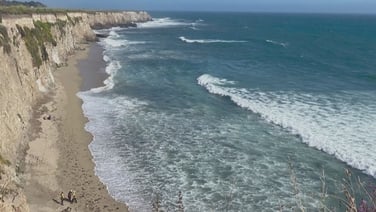 Stranded surfer in California rescued after using rocks to spell 'HELP'