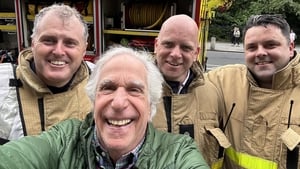 Watch: Happy Days for The Fonz after fire alert at hotel