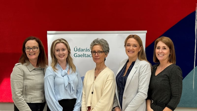 Siubhán Nic Grianna, Údarás na Gaeltachta agus Deirdre Ní Loingsigh, Catherine Martin agus Sarah Brady as Ollscoil Luimnigh.