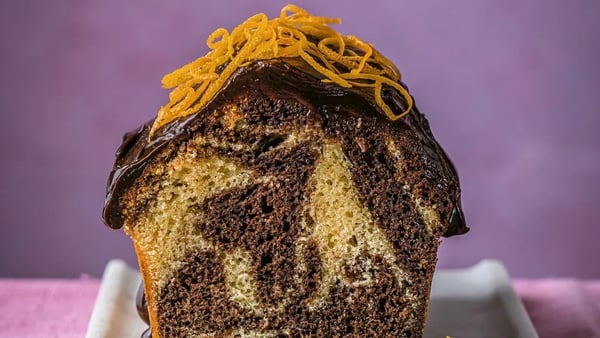 Marble cake from Easy Air Fryer Bakes (Ant Duncan/PA)