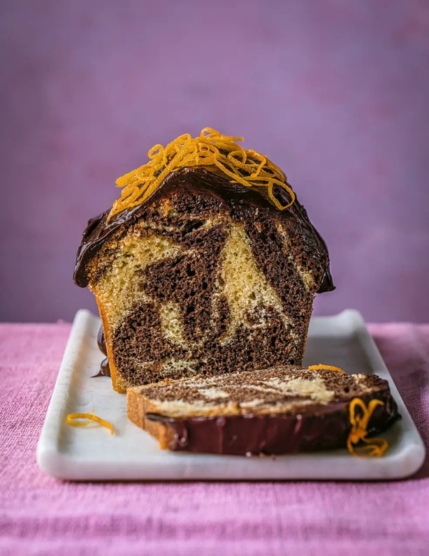 Marble cake from Easy Air Fryer Bakes (Ant Duncan/PA)