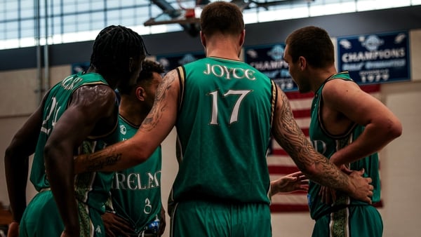 Irish players in action during the four-point victory over Guatemala