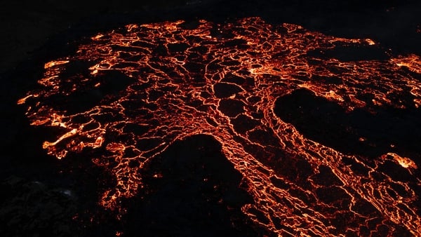 Lava began to flow from the volcano last month