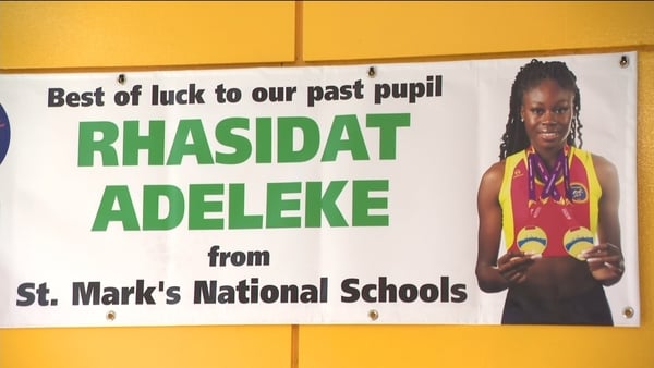 The gang at Rhasidat Adeleke's old school have a special song!