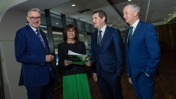 Michael Carey, Enterprise Ireland Chairman, Jenny Melia, Executive Director of Enterprise Ireland, Minister for Enterprise, Trade and Employment, Peter Burke and Enterprise Ireland CEO Leo Clancy