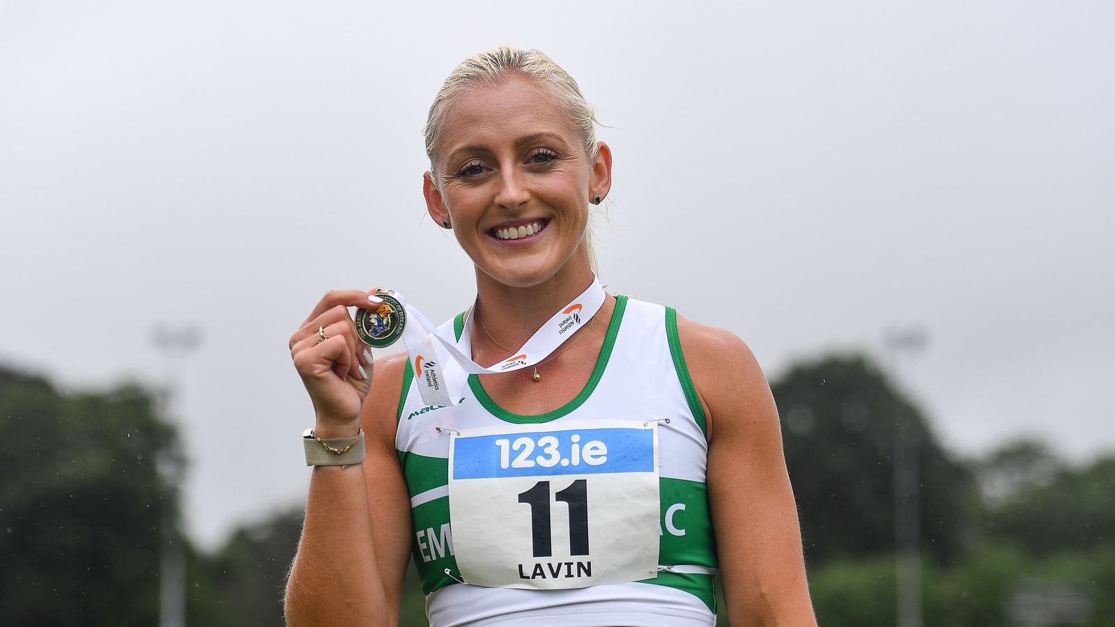 Lavin splashes to championship record in soggy Santry