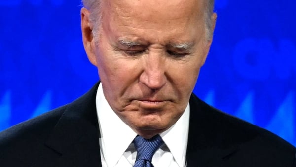 Joe Biden struggled through Thursday's TV debate