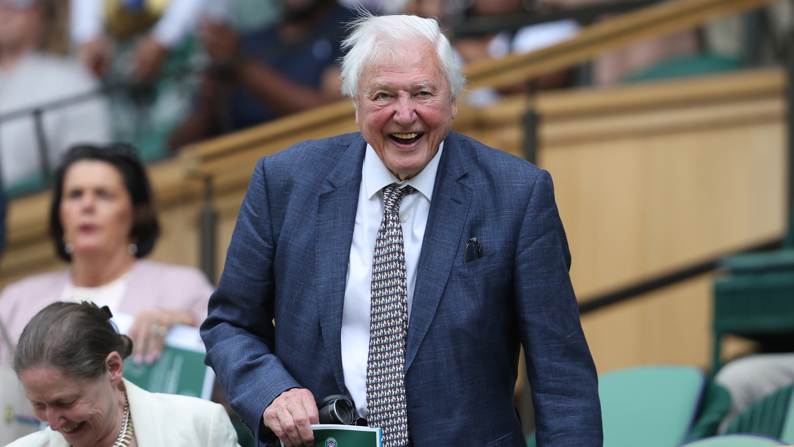 Attenborough and Beckham among stars at Wimbledon