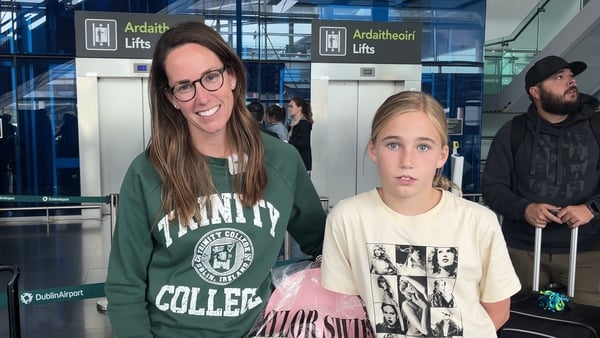 Kathleen Tibbets and her daughter travelled to Ireland from Philadelphia in the US to see Taylor Swift