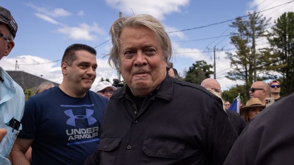 Steve Bannon called himself a 'political prisoner' as he arrived as the prison