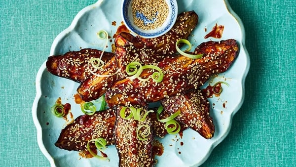 Sticky teriyaki aubergine from Pinch Of Nom Air Fryer (Mike English/PA)