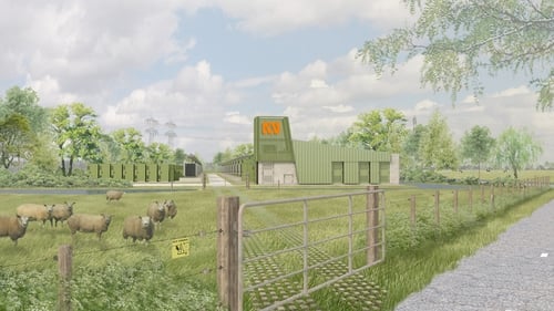 An artist's impression of the Dutch battery project that Corre Energy is teaming up with SemperPower on