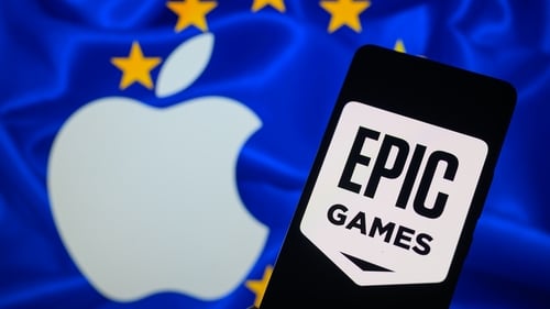 Epic Games said Apple was impeding its attempts to set up a games store on iPhones and iPads in Europe