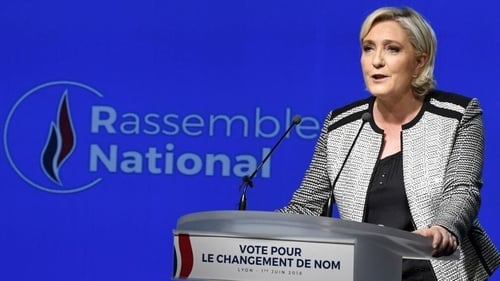 Latest polling indicates that the far-right Rassemblement National (RN) will fall short of winning an absolute majority in the country's national assembly (file pic)