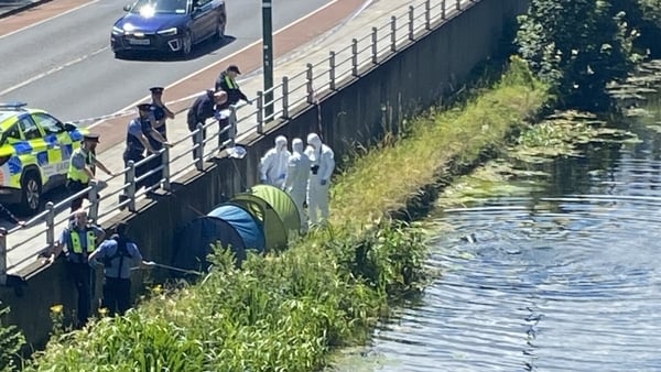 Their bodies were found close to Ranelagh Road bridge on Saturday morning