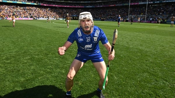 Clare's Ryan Taylor celebrates after the final whistle