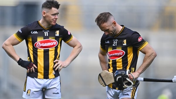 TJ Reid (L) and Cillian Buckley after Kilkenny's defeat to Clare