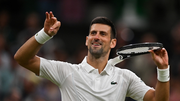 Novak Djokovic celebrates victory over Alexei Popyrin