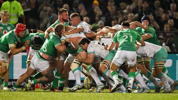 South Africa drove Ireland back for a late penalty try